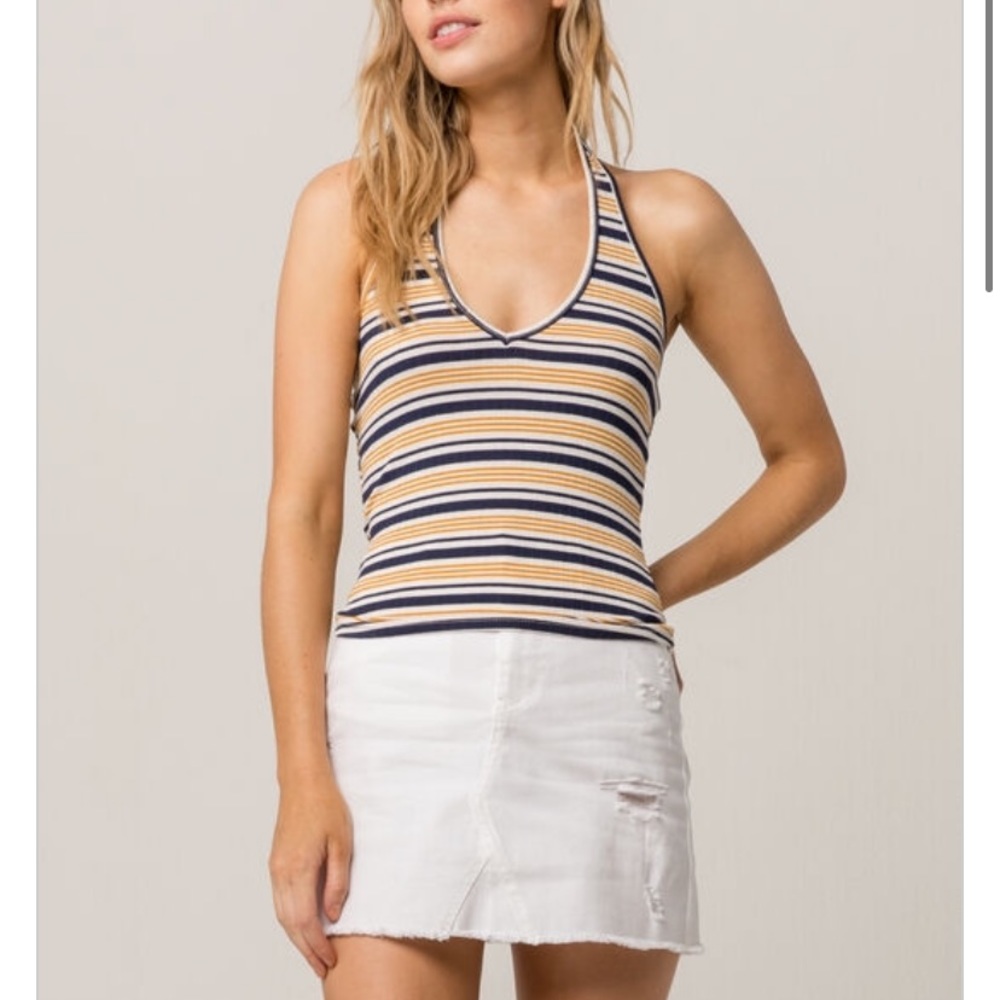 tillys halter vneck top